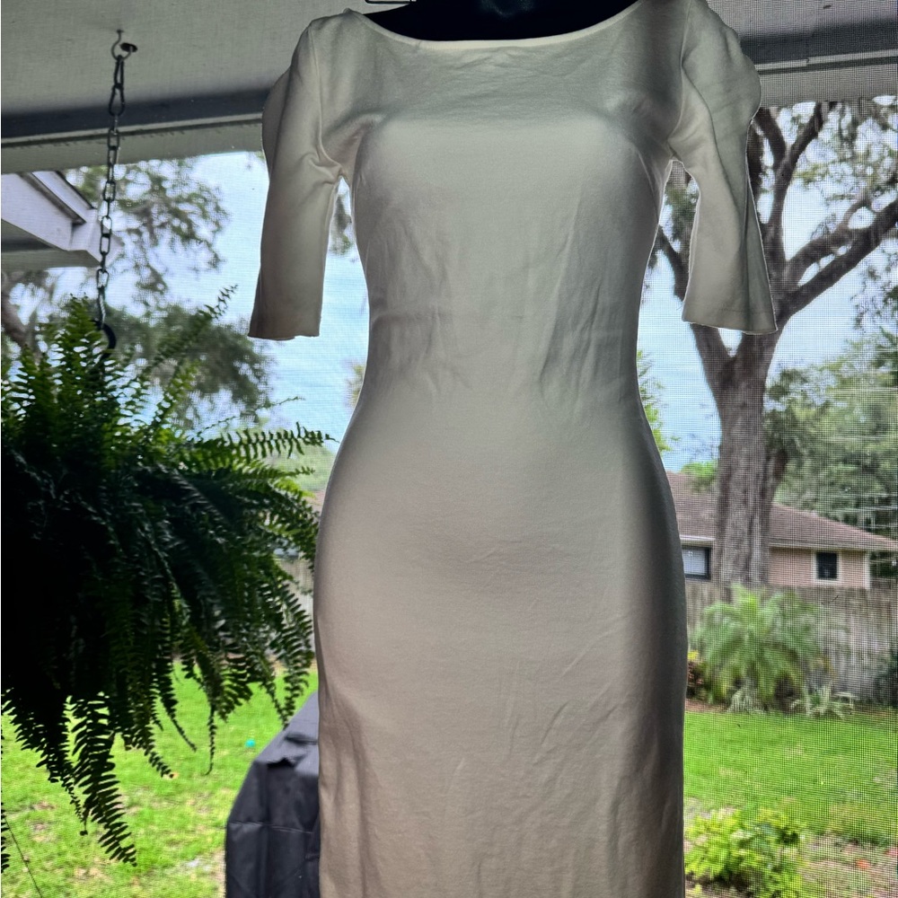 Elegant Lulu’s Cream Midi Dress